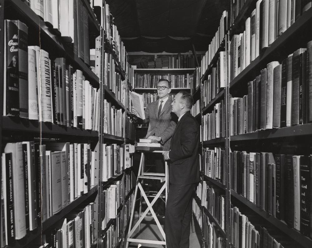 1960's men in library